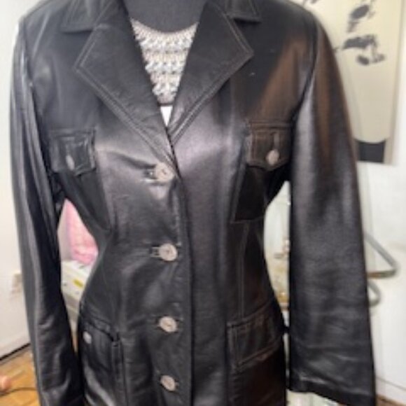 Leather Blazer jacket - Picture 1 of 5
